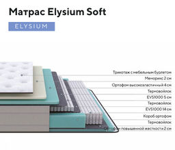Elysium soft  -двойная система комфорта 2000 пружин