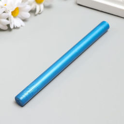 Цена за 10 шт. Сургуч для печати стержень «Ярко-голубой», 13.2×1.1 см