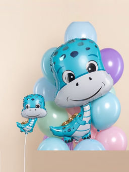 Воздушный шар фольгированный 15" «Динозаврик мальчик», 5 шт.