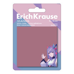 Блок самоклеящийся ErichKrause "Manga" 75*75мм 50л. (61666)