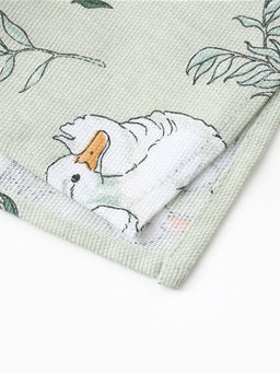 Фартук «Доляна» Divine day, зеленый, 60×70 см, 100% хлопок, рогожка 164 г/м²