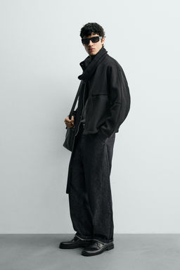 RIBBED BOXY FIT JACKET - Zara фото 4