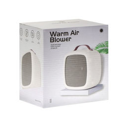 Мини тепловентилятор настольный LTO-01, 500 Вт, 4 м², от сети, белый