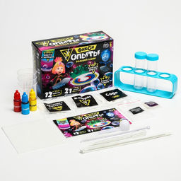 Набор для опытов Фиксиопыты. Большой набор, 12 опытов, Фиксики, Симка и Нолик