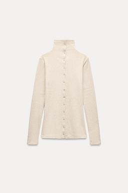 RIBBED BUTTON JACKET - Zara фото 3