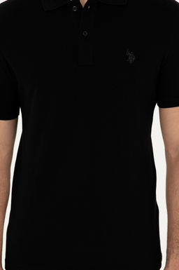 U. S. Polo Assn / Мужская черная базовая футболка - U.s. polo assn фото 6