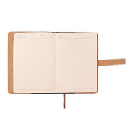 Ежедневник недатированный Calligrata, А5, в линейку, с хлястиком, 100 листов, обложка ПВХ, синий  фото 5