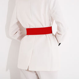 Ремень женский, ширина 6 см, на резинке, пряжка металл, цвет красный - Simaland фото 7