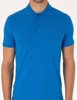 Sax Slim Fit %100 Pamuk K_vr_lmaz D__meli Polo Yaka Basic Ti__rt