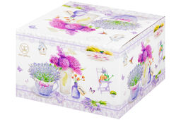 Пельменница - супница 30*22,5*18 см 2,6 л Лаванда + крышка NEW BONE CHINA - Elan gallery фото 12
