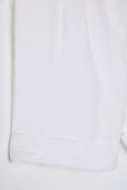 TRENDYOLMILLA Beyaz Pacas? K?v?rmal? Dokuma Sort TWOSS21SR0146  фото 8