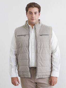 B?y?k Beden Standart Kal?p Dik Yaka Erkek ?i?me Yelek