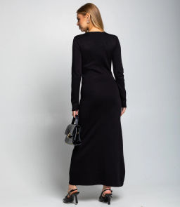 Платье #КТ25114, чёрный - Dommod фото 4