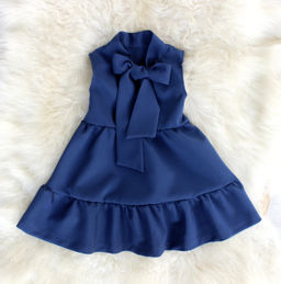 ПЛ541-Б Платье Скарлет ЦВЕТ: ТЁМНО-СИНИЙ (QR)