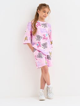 Розовая пижама для девочки с принтом - Kogankids фото 26