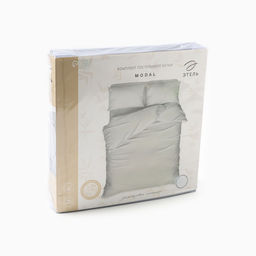 Постельное бельё 1.5-спальное «Этель», модал, серое