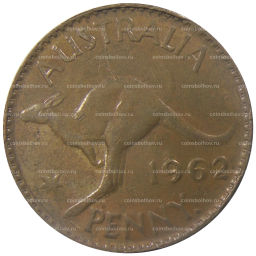 1 пенни 1962 года Австралия