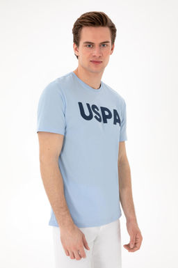 Erkek Regular Fit Bisiklet Yaka A__k Mavi Basic Ti__rt Sepette S_rpriz _ndirim - U.s. polo assn фото 10
