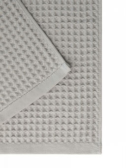 Полотенце для тела 70x140 светло-серый вафельное полотно