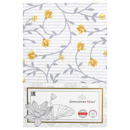 "Ароматный жасмин-К" Скатерть 220х145см, длина стола до 180см, на 8-10 персон, хлопок "Премиум" 186г/м2, "Домашняя мода" (Россия)