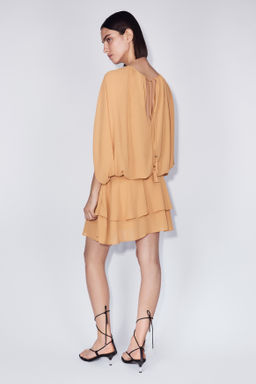 Vestido de gasa con capa decorativa - H&m фото 4
