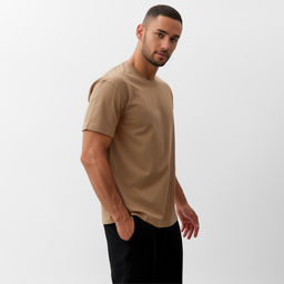 Футболка мужская MINAKU, бежевая, р-р 42-44