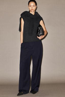 PANTAL?N TWILL WIDE LEG RELAXED FIT - H&m фото 8