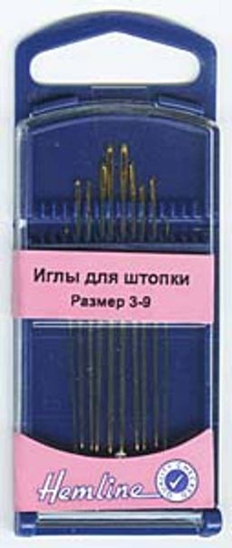 ИГЛЫ РУЧНЫЕ N3-9 ДЛЯ ШТОПКИ HEMLINE