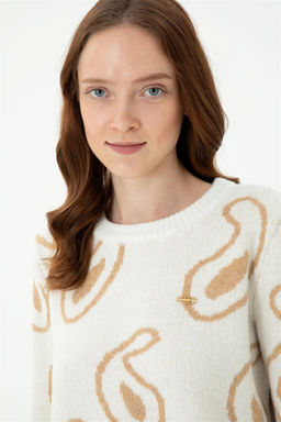 U. S. Polo Assn Женский кремовый свитер - U.s. polo assn фото 2