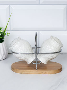 Набор для специй 2 предмета / UK-366 /уп 48/ на деревянной подставке - Галеонтрейд фото 6