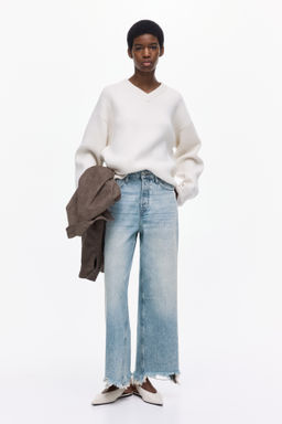 Wide High Waist Ankle Jeans - H&m фото 3