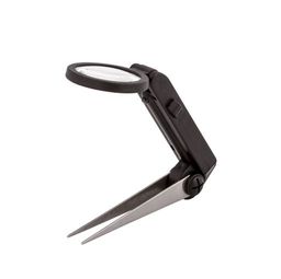 Gamma лупа для рукоделия SS-134 СК/Уценка пинцет с подсветкой. (увеличение х10)