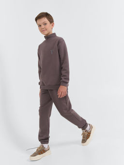 Свитшот Темный шоколад утепленный 7+ - Bungly фото 8