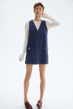 Vestido denim con escote en V - H&m фото 2