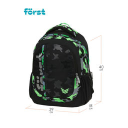 Рюкзак F?rst F-Trend "Neon military" (FT-RM-070103) 40*29*18см, 2 отделения, 3 кармана, эргономичная спинка