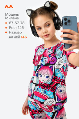 Летний костюм из бамбука для девочки Happyfox  фото 6