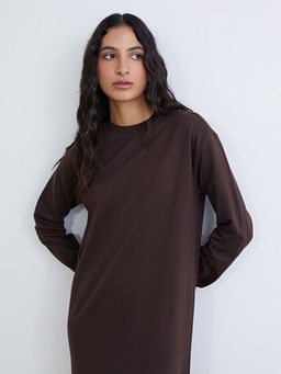 Bisiklet Yaka Sweat Elbise