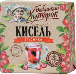 1Бабушкин Хуторок. Кисель Брусника 180 гр. мягкая упаковка