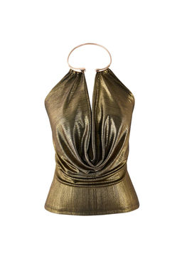 Taba Aksesuar Detayl? Degaje Yaka Orme Party Bluz TPRAW26BZ00062 - Trendyolmilla фото 5