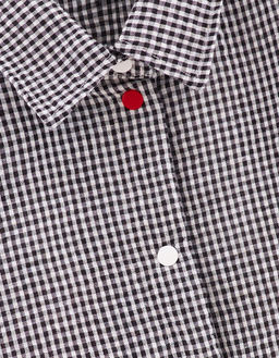 Клетчатая кроп-рубашка для девочки 241059 - Bell bimbo фото 3