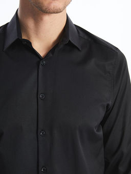 Slim Fit Uzun Kollu Poplin Erkek G?mlek