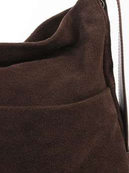 LACCOMA сумка АУ9902-Ф-коричневый натуральная замша хлопок  фото 5