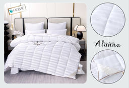 Одеяло Alanna Страйп-сатин с простыней и наволочками Зима ODALASS001