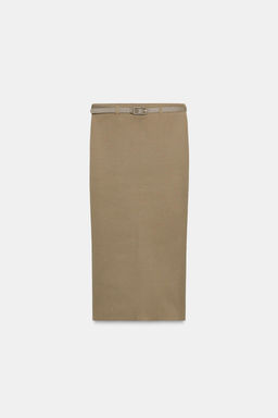 BELTED KNIT SKIRT - Zara фото 6