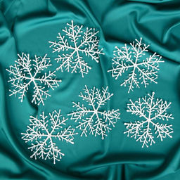 Цена за 2 шт. Ёлочные игрушки набор 6 шт. Зимнее волшебство. Снежинка тоненькая пластик, d=14 см, белый