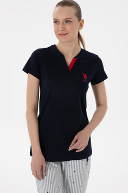Kad_n Lacivert Pijama Tak_m_ Sepette S_rpriz _ndirim - U.s. polo assn фото 3