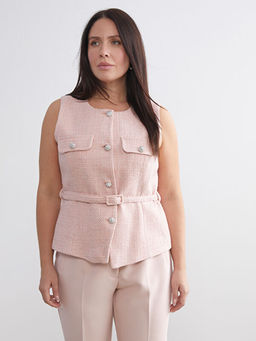 Bisiklet Yaka Kad?n T?vit Yelek