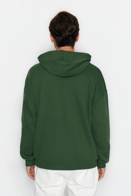 TRENDYOL MAN Siyah Kapusonlu Oversize/Genis Kesim Nak?sl? Etiketli Yumusak Kumas Sweatshirt TMNAW24SW00031 - Trendyolmilla фото 36