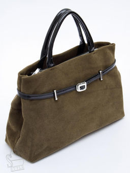 Сумка женская кожаная 91156SMS army green Velina Fabbiano-Safenta