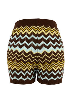 Kahverengi Renk Bloklu Sort-Bluz Triko Alt - Ust Tak?m TWOSS26AU00050 - Trendyolmilla фото 4